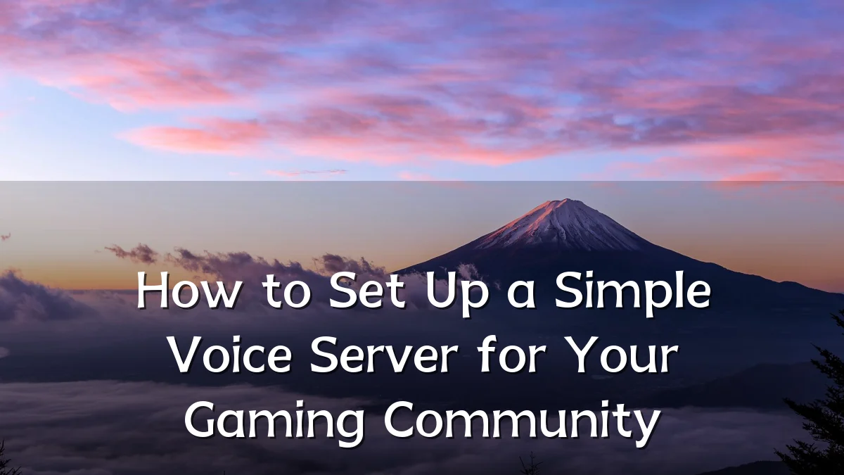 How to Set Up a Simple Voice Server for Your Gaming Community