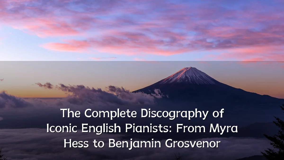 The Complete Discography of Iconic English Pianists: From Myra Hess to Benjamin Grosvenor