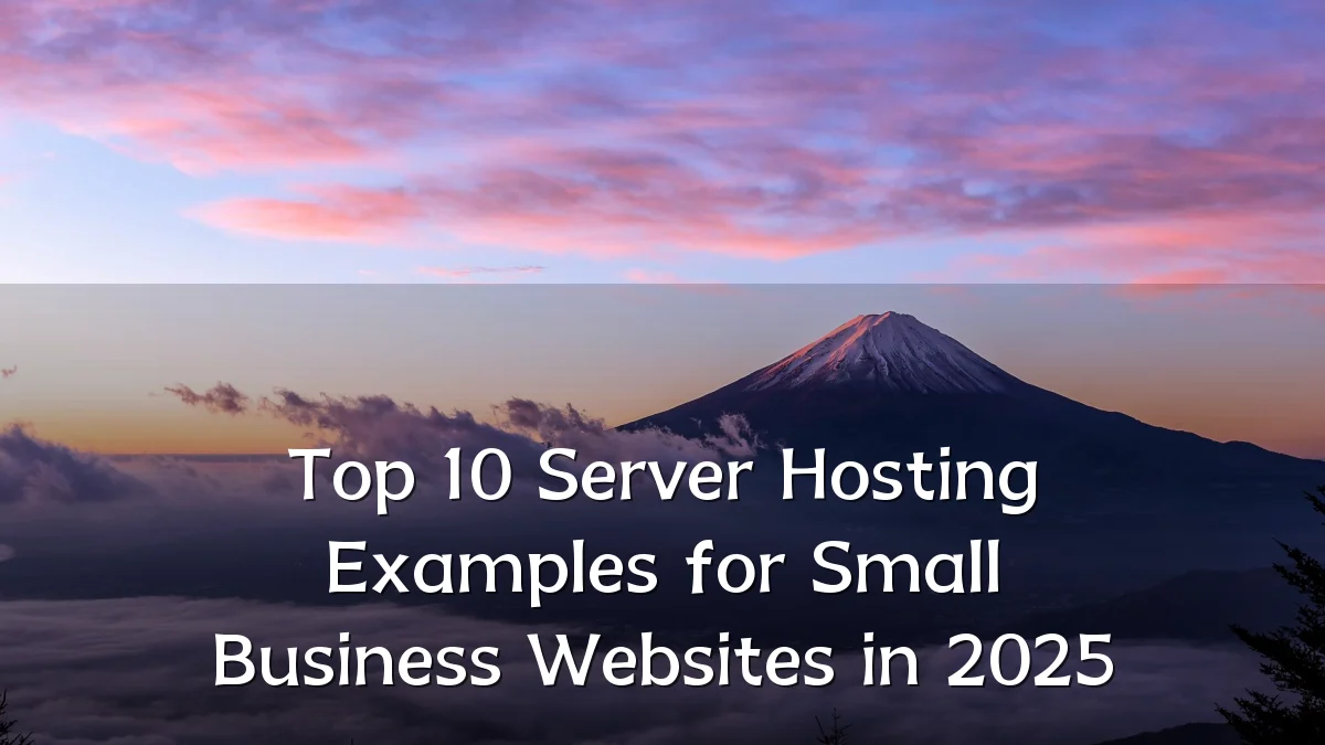 Top 10 Server Hosting Examples for Small Business Websites in 2025
