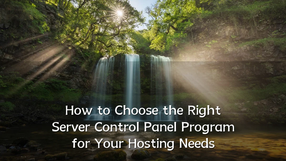How to Choose the Right Server Control Panel Program for Your Hosting Needs