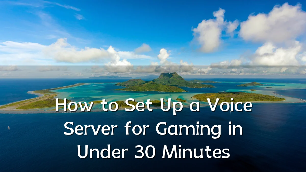 How to Set Up a Voice Server for Gaming in Under 30 Minutes
