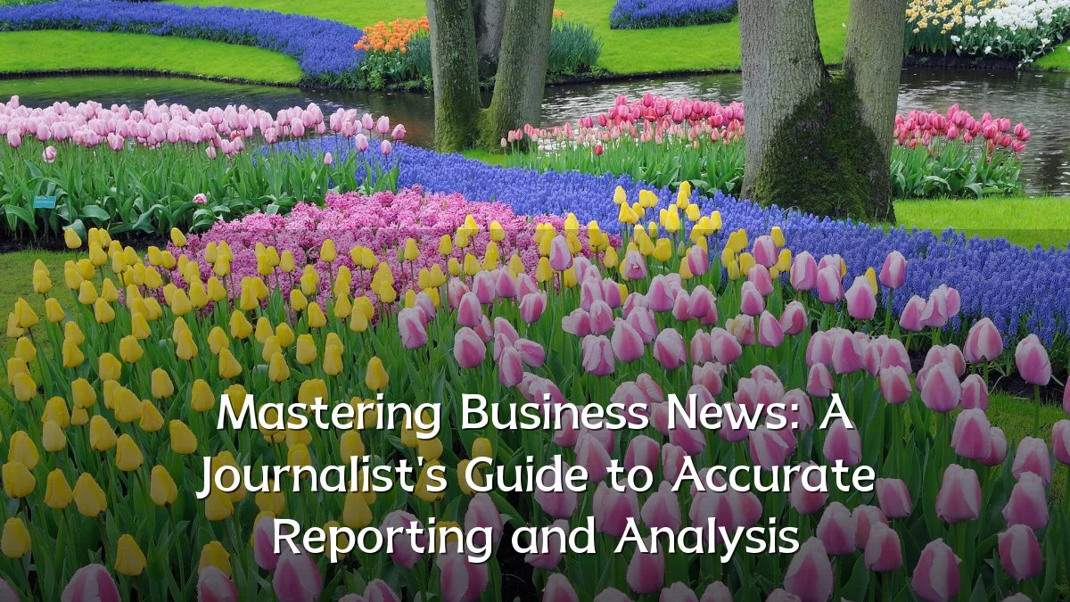 Mastering Business News: A Journalist's Guide to Accurate Reporting and Analysis